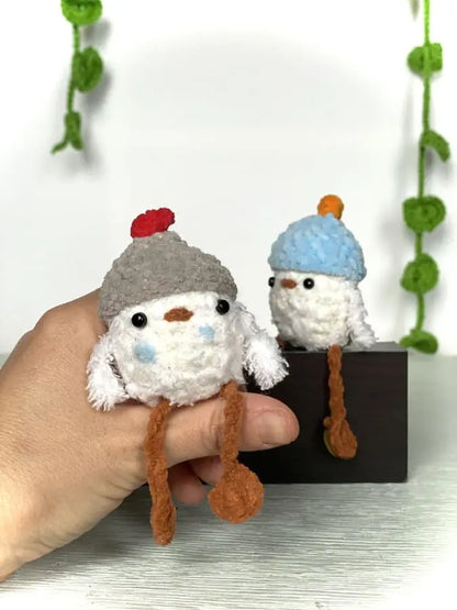 Pikoù the chick with pom-pom beanie  - Tchip Tchip Studio