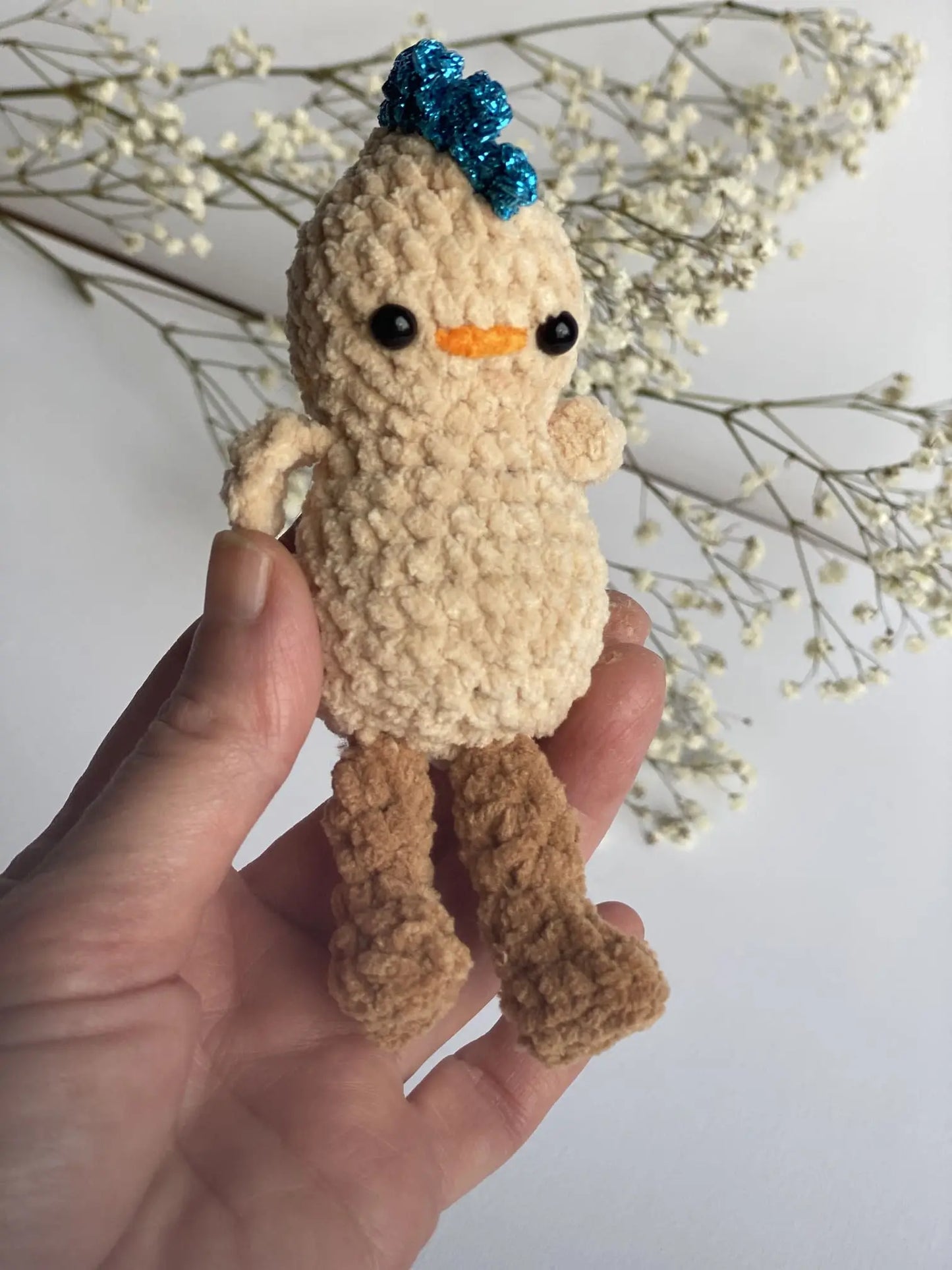 tchiptchip crochet pattern chick crocheted in nest 